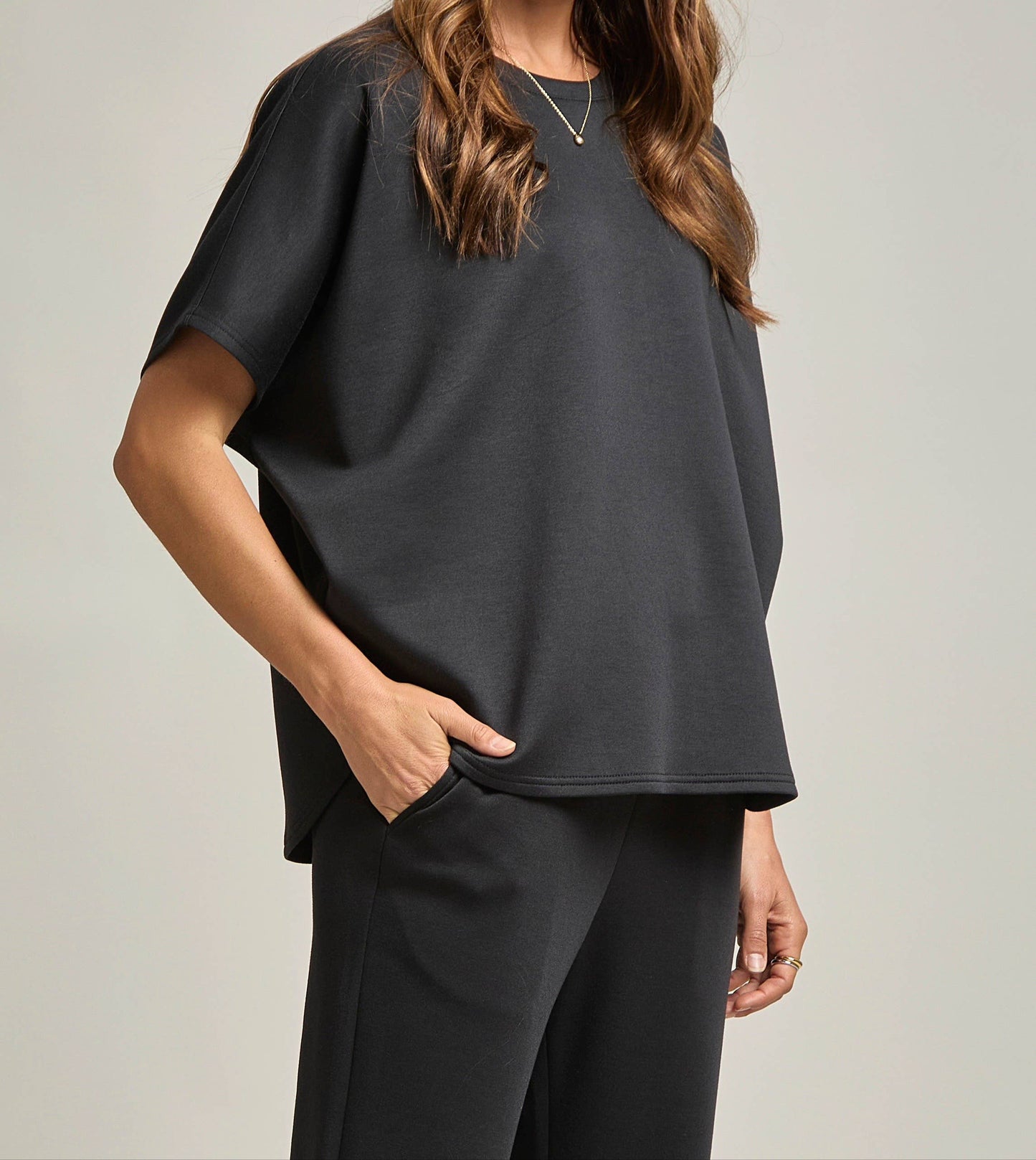 Relaxed Casual Poncho Top