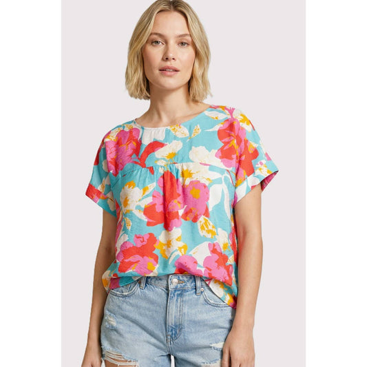 Bold Floral Print Top