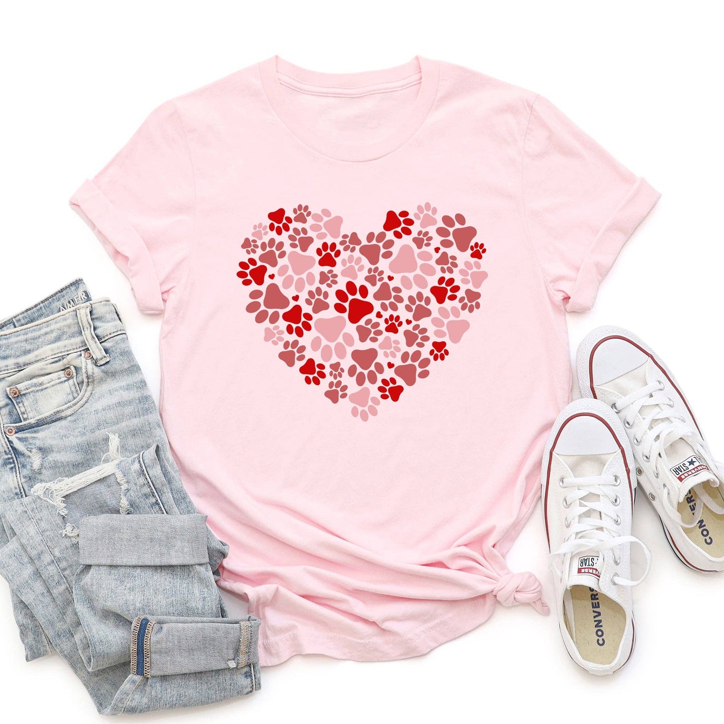 Paw Print Heart Tee