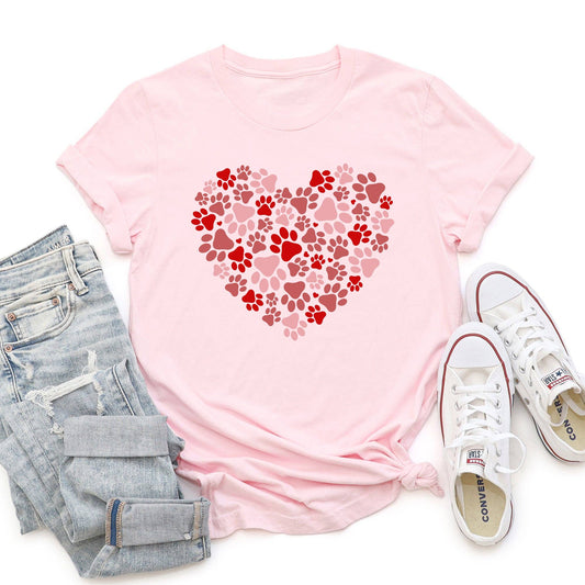 Paw Print Heart Tee