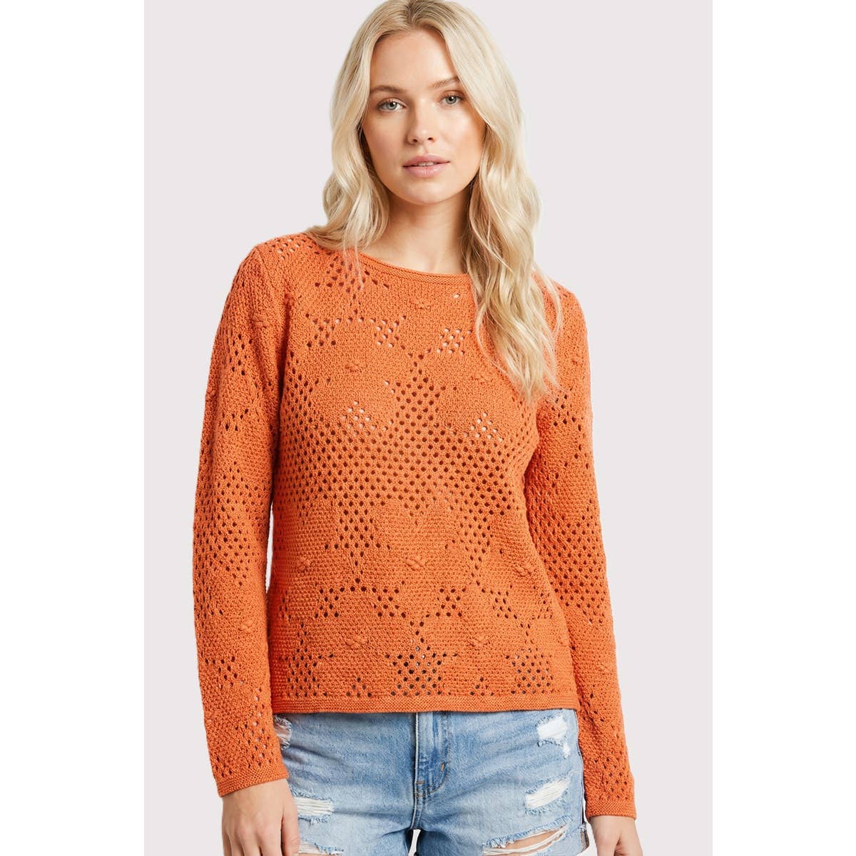 Flower Crochet Sweater