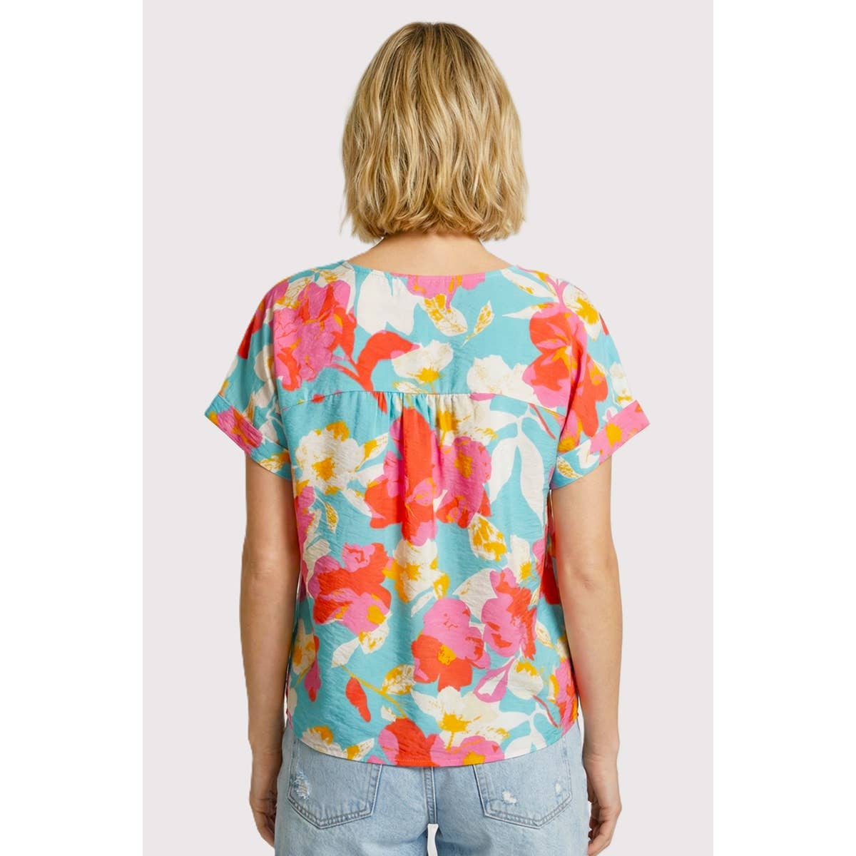 Bold Floral Print Top